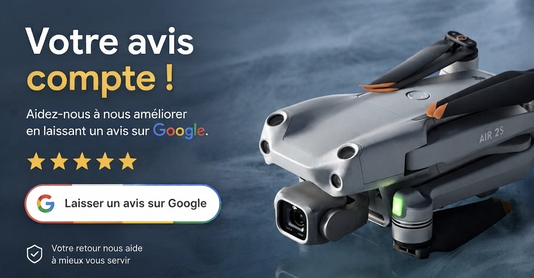 Laisser un avis Google - Drones Pro
